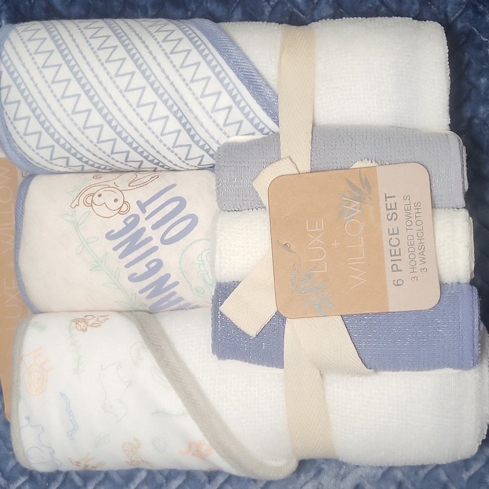 Luxe + Willow Baby Towel and Washcloth Set
